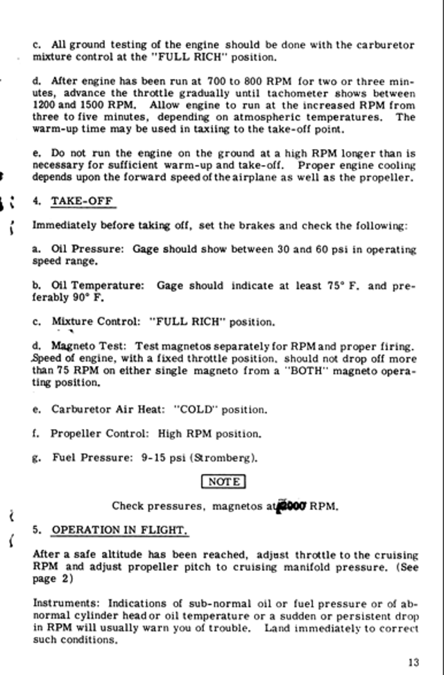 Continental E-225 Operator's manual page17
