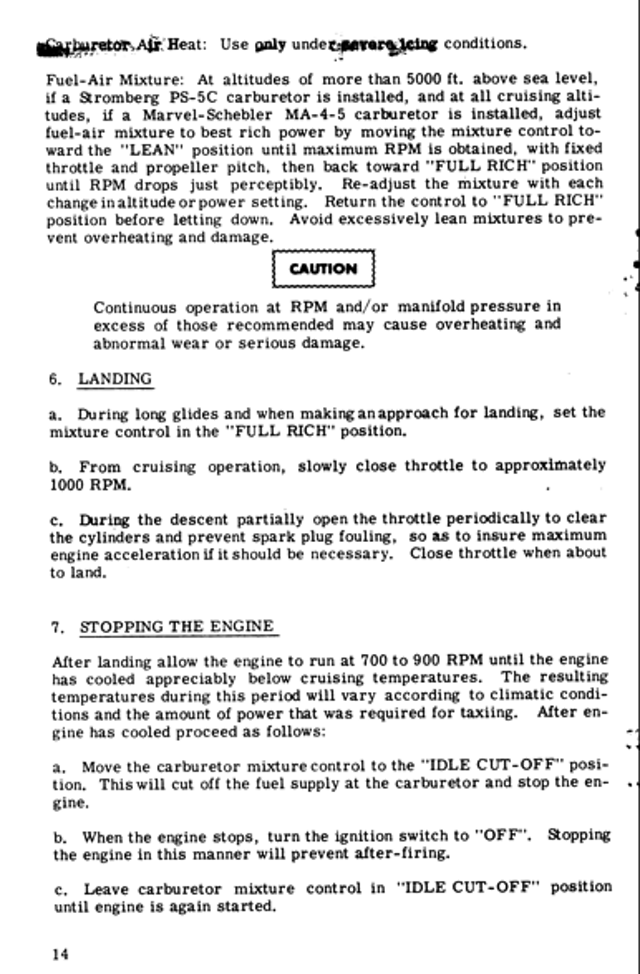 Continental E-225 Operator's manual page18