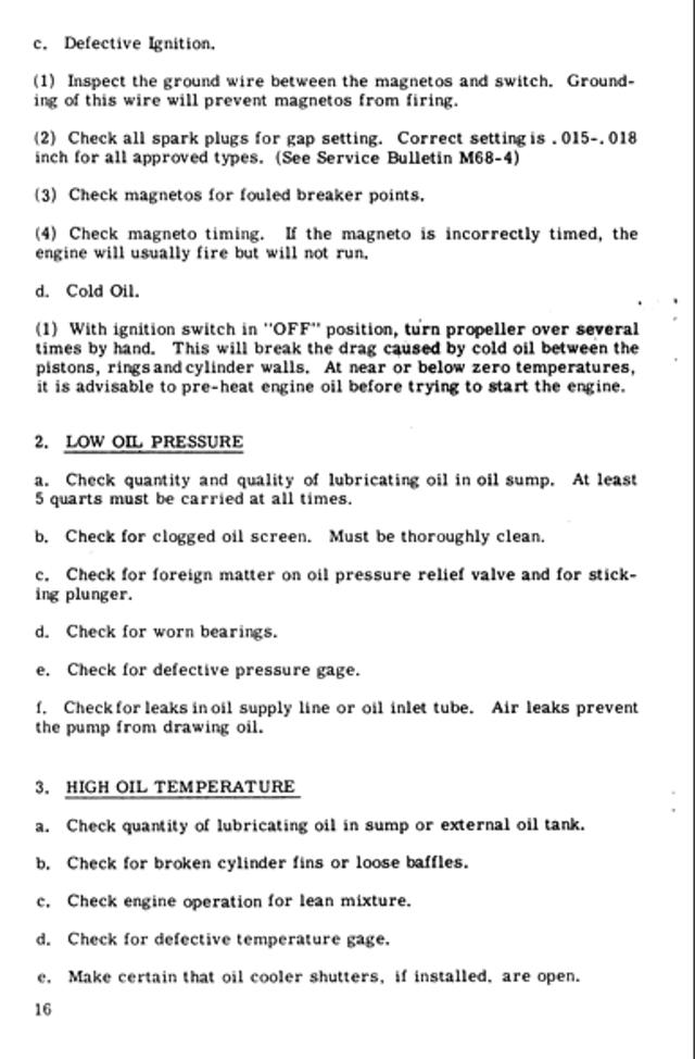 Continental E-225 Operator's manual page20